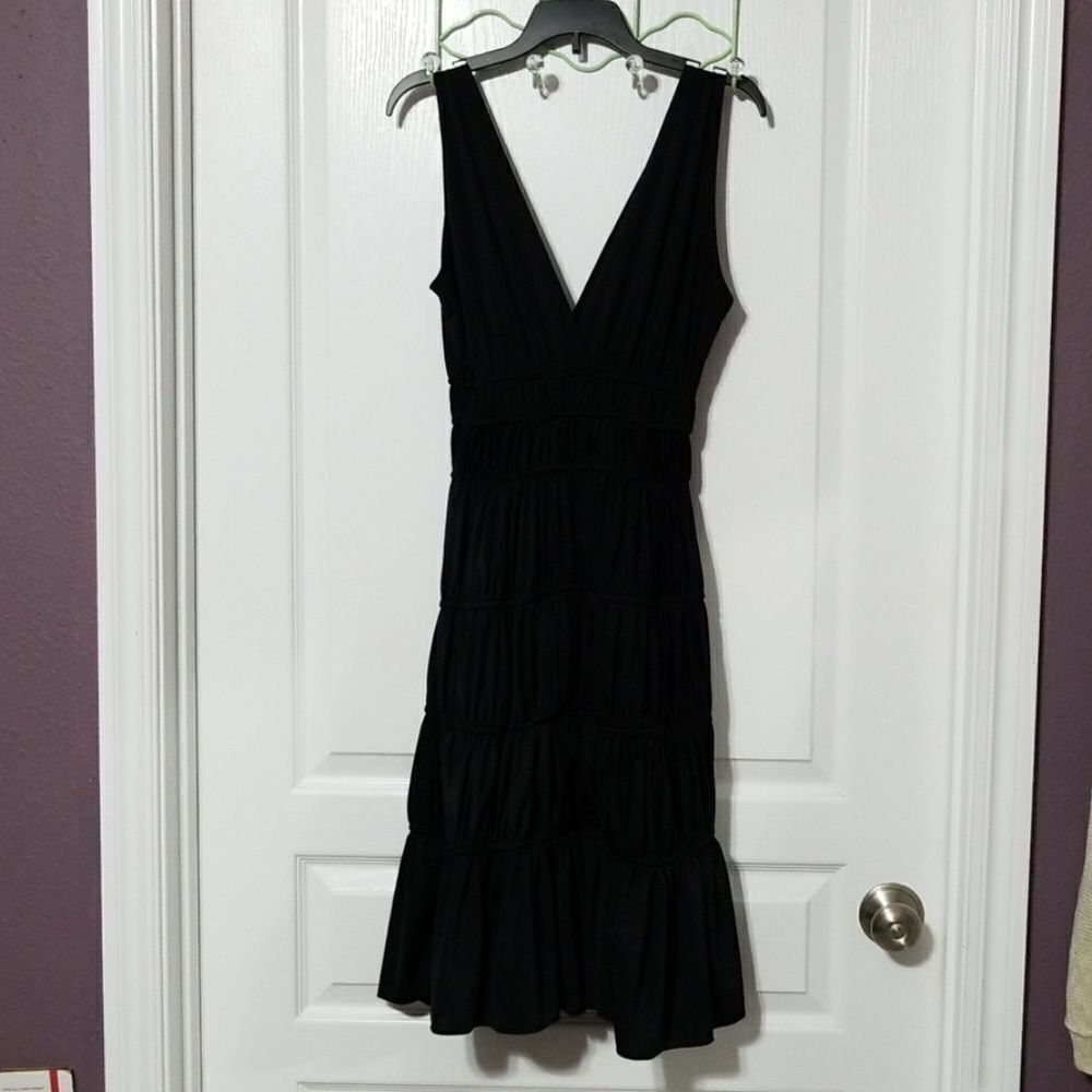 Black Ruffled Dress